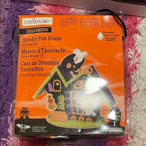 Creatology Halloween Spooky Fun House 3D Foam Kit With 52 Pcs- Orange and Black